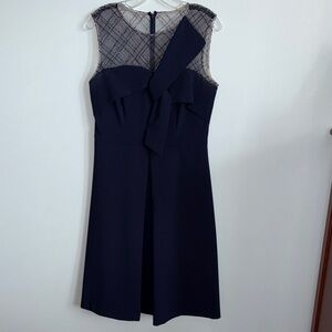 JS Collections Navy Dress Below the Knee size 8